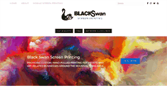 Desktop Screenshot of blackswanscreenprinting.com